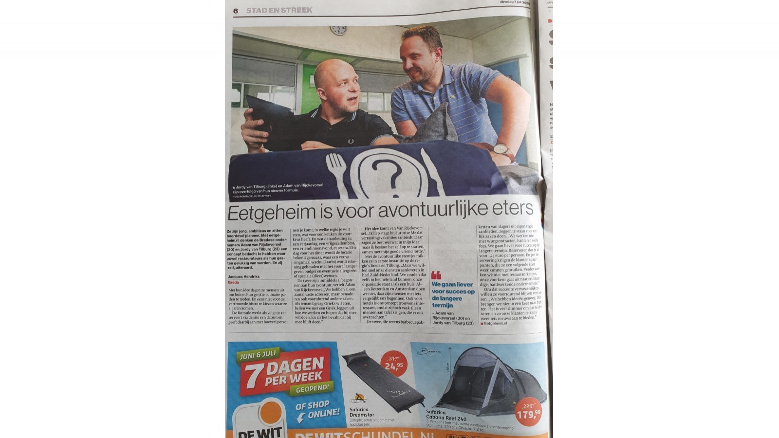 Eetgeheim in  BN & De Stem